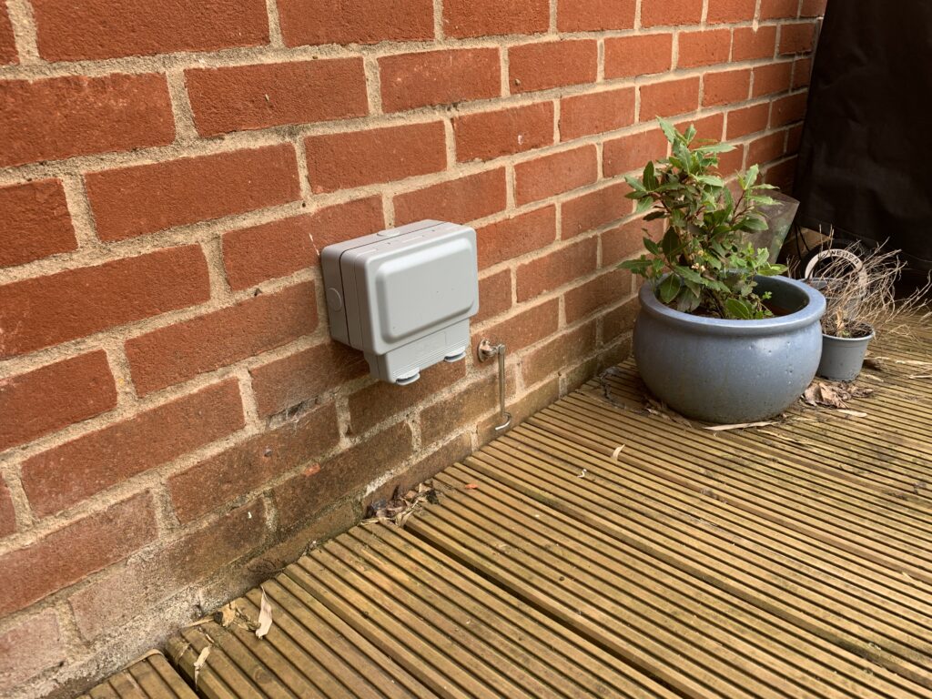 Outside Socket Installaed by Spaldwick Electrical - Jason Pope - 01480 400 607