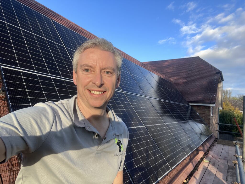 Jason Pope, Selec Group solar panel installation in Brampton, Cambridgeshire