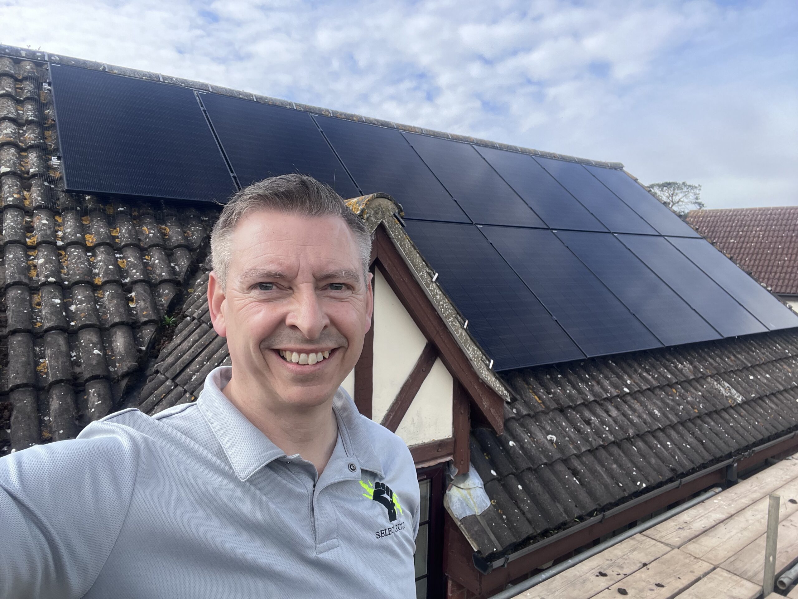 All black solar panel installation by Selec Group