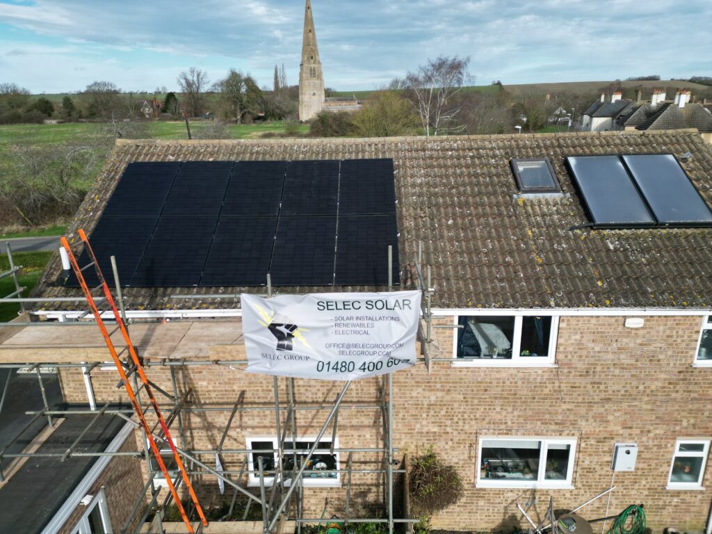 All Black Solar Panels in Spaldwick