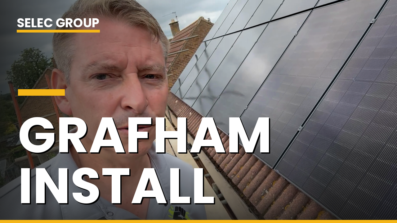 A 16 panel solar install in Grafham, Cambridgeshire
