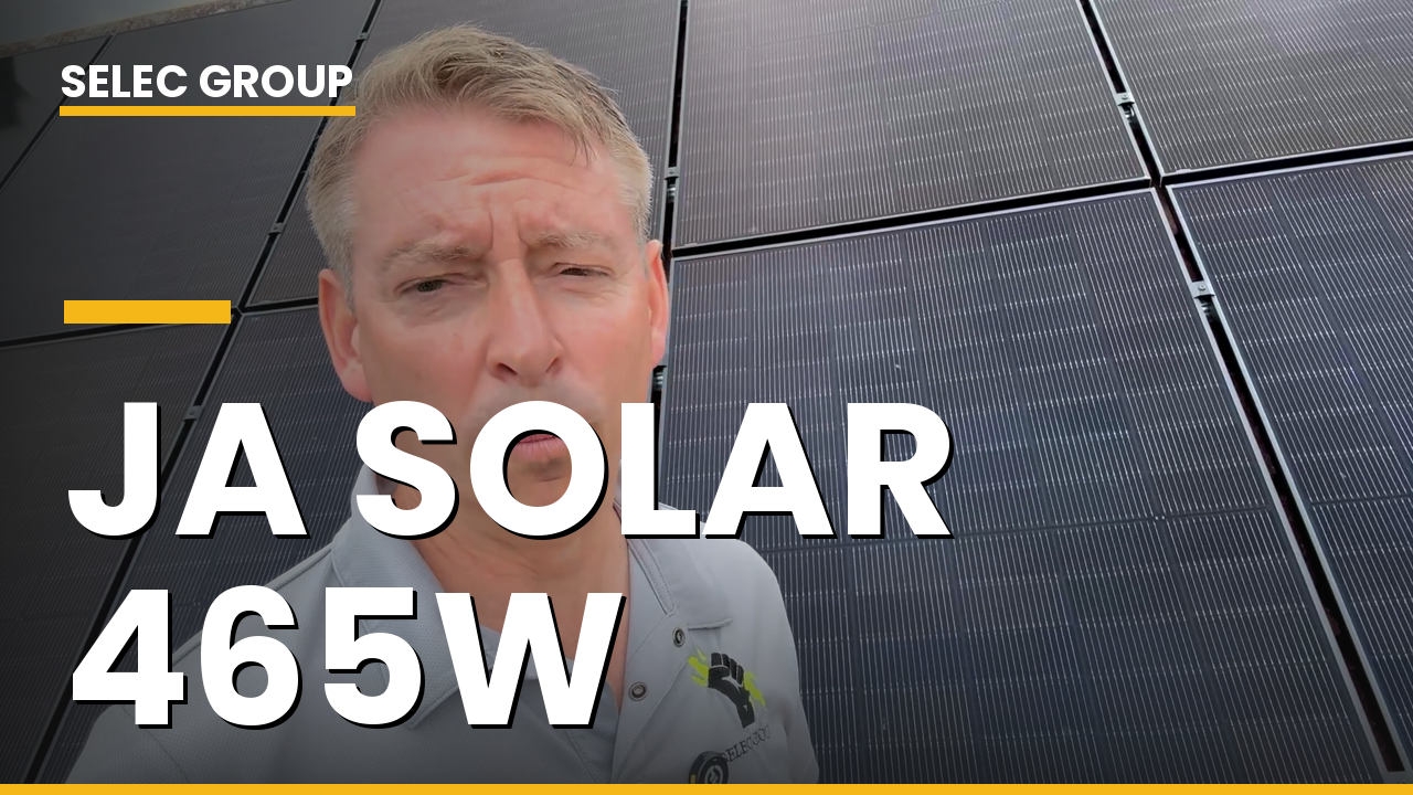 A finished 16 panel array: JA Solar all black 465 watt panels