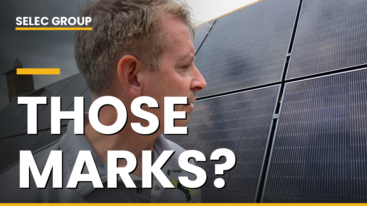 Why your new solar panels have marks on them